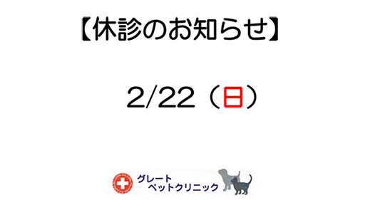 休診のお知らせ